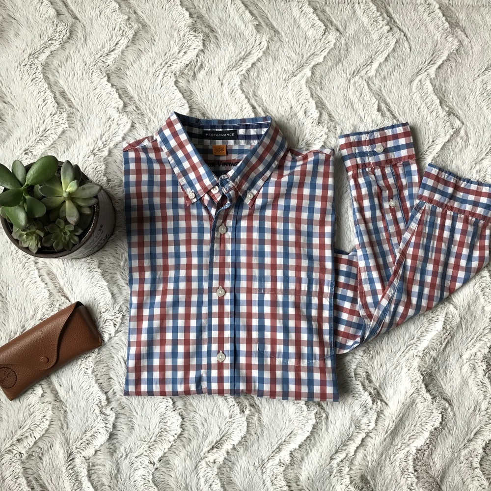 Tailor Vintage Plaid Button Up Mens Sz L
